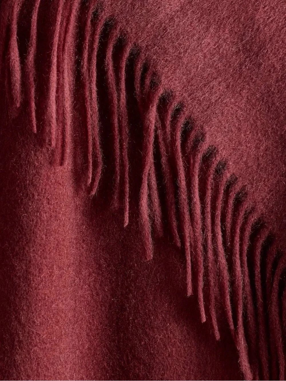 Quince Mongolian Cashmere Throw - Burgundy, 50x70 - Retail $164